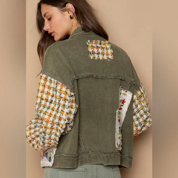 #5 CLOSEOUT FIRM 🌸New! Pol Stunning Patches boho Jacket Coat - Picture 5 of 5